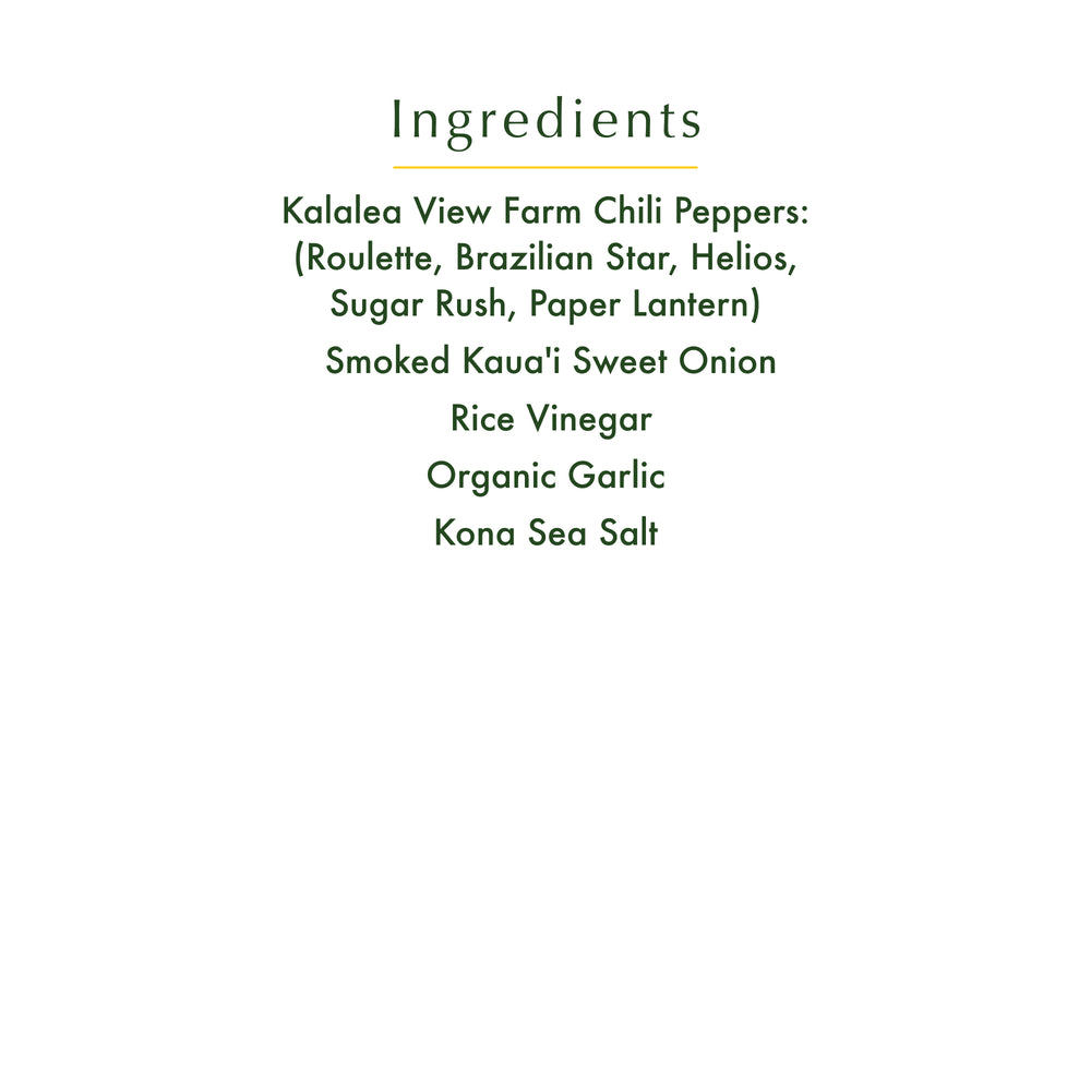 Mahi'ai Reserve Five Pepper & Smoked Onion Hot Sauce - 10oz