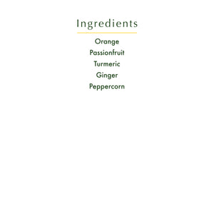 Turmeric Orange Passionfruit Wellness Elixir - 8oz