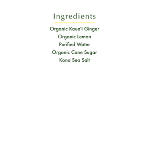 Kaua'i Ginger Lemon Culinary Syrup - 10oz