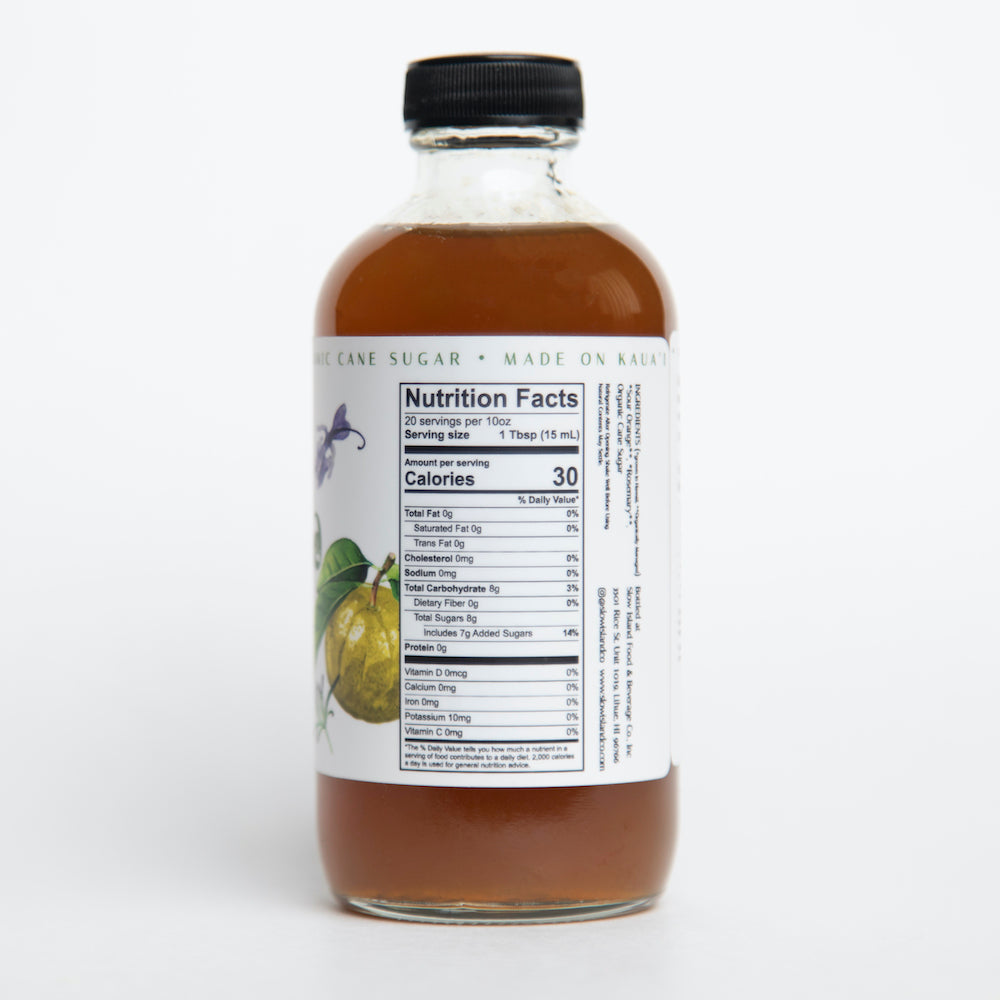 Sour Orange Rosemary Culinary Syrup - 10oz